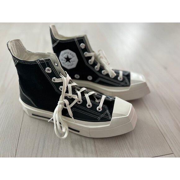 Converse A06435C Black Chuck 70 De Luxe Squared High Top Sneakers ( 6.5 ) - Picture 5 of 9